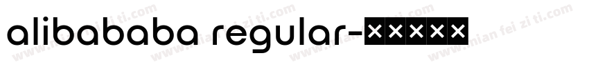 alibababa regular字体转换